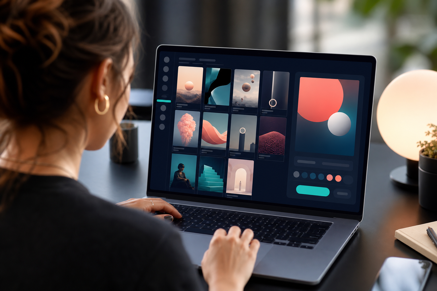 Agency dashboard view turning saved competitor ads into on-brand variations